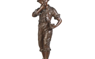 Bronze "The little gourmet" signed C. ANFRIE