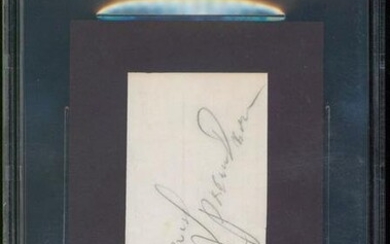 Bruce Springsteen Signed 2.25x4.5 Cut Signature Autographed BAS Slab