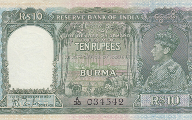 Burma 10 Rupees 1938