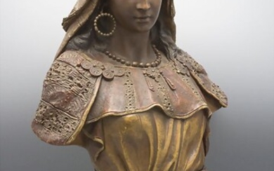 Büste einer Orientalin / A terracotta bust of an Oriental woman, Goldscheider, Wien, um 1895...
