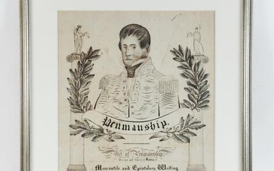 C. 1830'S AMERICAN PENMANSHIP PICTURE