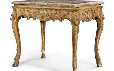 CENTER TABLE "AUX PIEDS DE BÉLIER" Régence, Paris, ca. 1730.