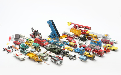 COLLECTION OF TOY CARS, mostly Dinky Toys, Corgi Toys and Lesney-Matchbox.