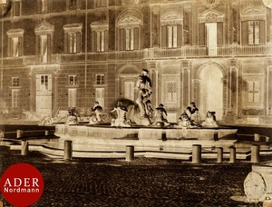 Capitaine Louvel Rome, c. 1855. Piazza Navone. Fon…