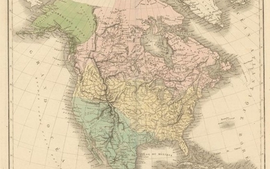 "Carte Geographique, Statistique et Historique de l'Amerique Septentrionale", Buchon, Jean Alexandre