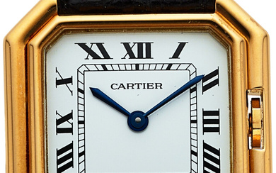 Cartier, 18k Yellow Gold Ceinture Circa 1970's Case: 27...
