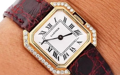 Cartier Ceinture Diamond 18K Gold Ladies Winding Watch