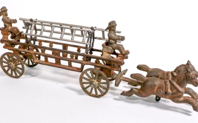 Cast Iron Fire Ladder Wagon [168910]