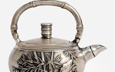 Chinese Export Silver Miniature Teapot