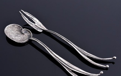 Claude Lalanne Sterling Silver Fork & Spoon