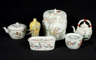 Collection of Six Chinese Porcelain Items