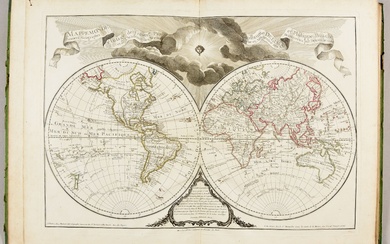 Composite atlas. Late 18th-early 19th c Large folio: 22 engr. maps, 18 with col. borders...