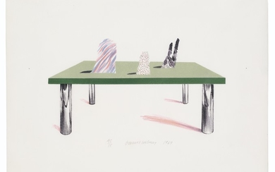 DAVID HOCKNEY (B. 1937), Glass Table with Objects