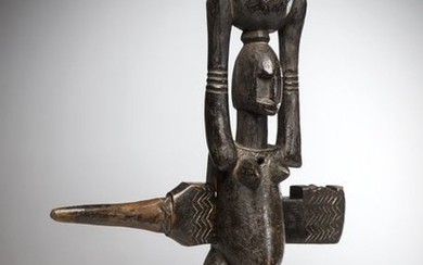 DOGON, Mali. Lock of exceptional size representing a...