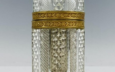 DORE BRONZE AND BACCARAT CRYSTAL BOX