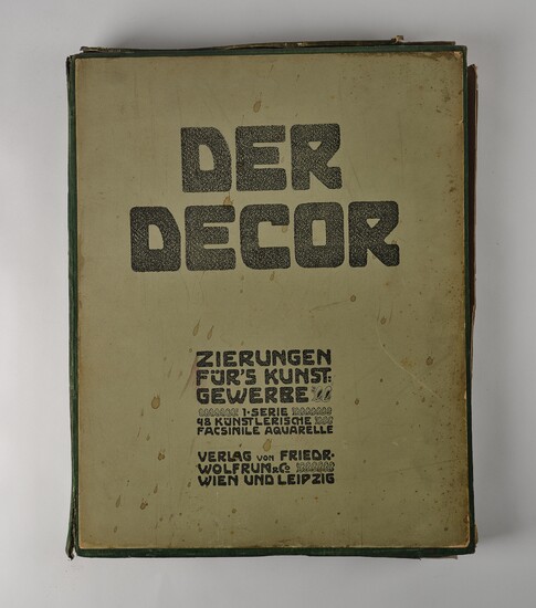 Der Decor - Zierungen für's Kunstgewerbe, first series, 48 facsimile watercolours, published by Friedr. Wolfrum & Co., Vienna and Leipzig, c. 1905