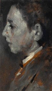 EMANUELE CAVALLI Lucera, 1904 - Florence, 1981 Portrait of a...