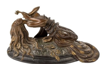 ERTE Romain De Tirtoff Bronze Perfume Sculpture
