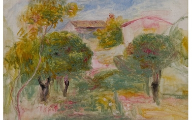 ESQUISSE DE VERGER AVEC MAISON, Pierre-Auguste Renoir