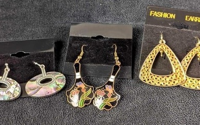 Earrings Set Fashion Earrings Colorful Gold Color