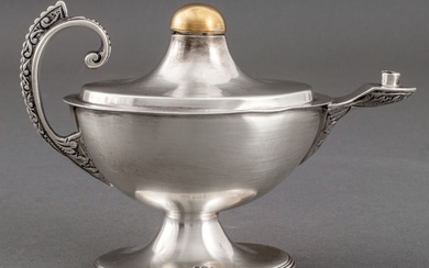 Edward VII Sterling Silver Lamp Form Table Lighter