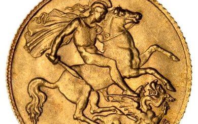 Edward VII half gold Sovereign, 1913
