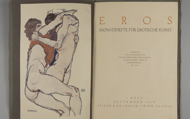 [Худ. Э. Шиле, В. Бергман, Р. Бреттшнайдер] Eros. 1919....