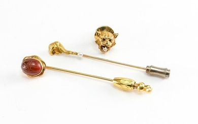 Estate Jewelry: Three Stick Pins