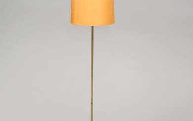 FLOOR LAMP. Fagerhult, brass, silk screen.