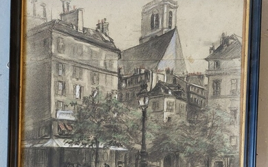 FRANK-BOGGS (1855-1926) Petite place parisienne... - Lot 70 - Osenat