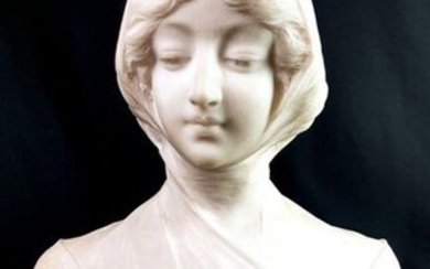 FRUGONI J. (Joseph, 1897-1923) - SUBJECT in carrara marble "Bust...