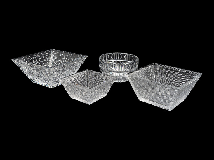 Four Tiffany & Co. Glass Bowls