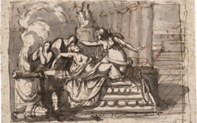 Französisch – um 1790. Tod der Kleopatra