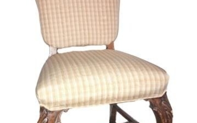 French Country Diminutive Upholstered Side Chair