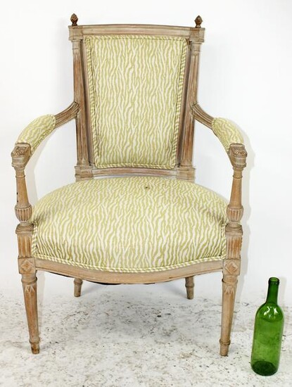 French armchair zebra upholstery