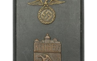 GERMAN NURNBERG NSDAP PARTY DAY PLAQUE