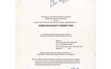 Gemini Astronauts (5) Signed Press Reference Book