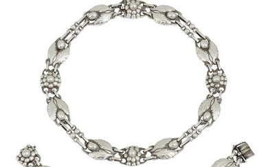 Georg Jensen demi-parure: necklace and bracelet
