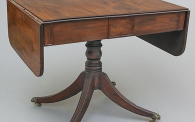 Georgian mahogany 2-drawer sofa table