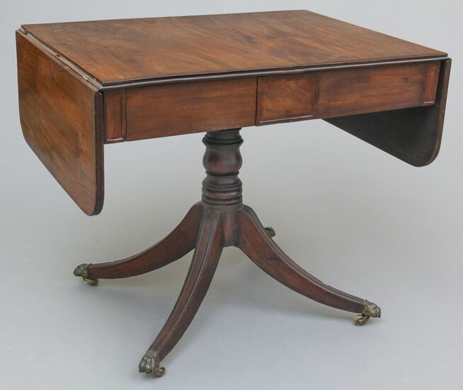 Georgian mahogany 2-drawer sofa table