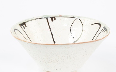 Glazed pottery bowl, Nishapur, Persia (Iran) with Kufi writing