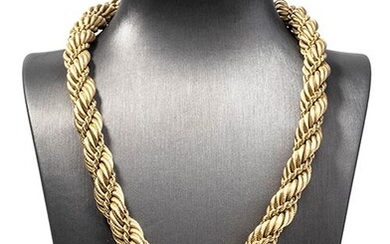Gold vintage necklace and bracelet - TIFFANY & Co., 1970s...
