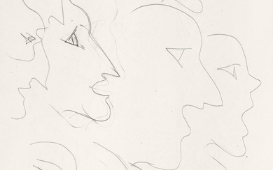 HENRI MATISSE (1869-1954) Étude de visages (recto); Étude de motifs...