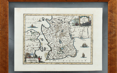 HENRICUS HONDIUS (1597-1651), Map “Scania vulgo schonen”. From Mercator-Hondius, 1640.