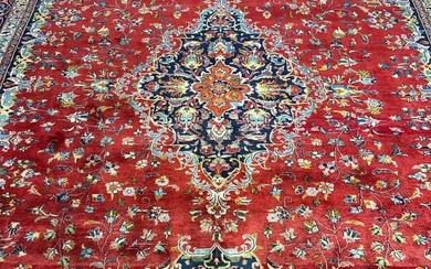 Hand Knotted Persian Tabriz Rug 9.10x12 ft