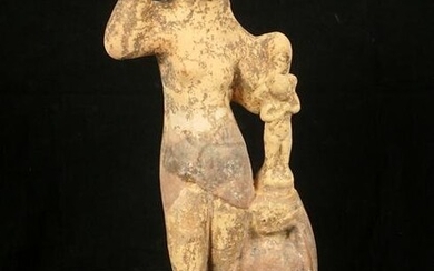 Hellenistic Pottery Figure of Venus and Cupid