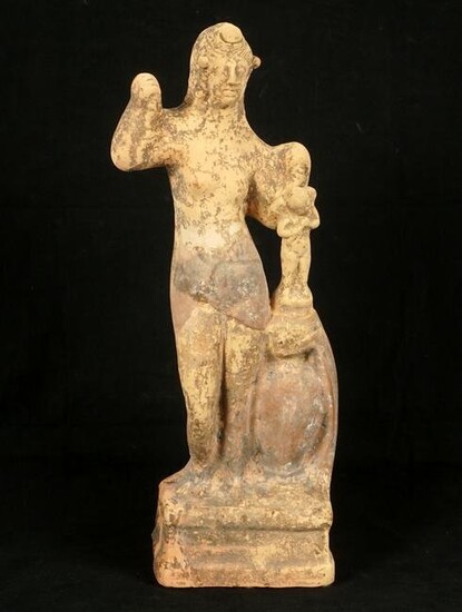 Hellenistic Pottery Figure of Venus and Cupid
