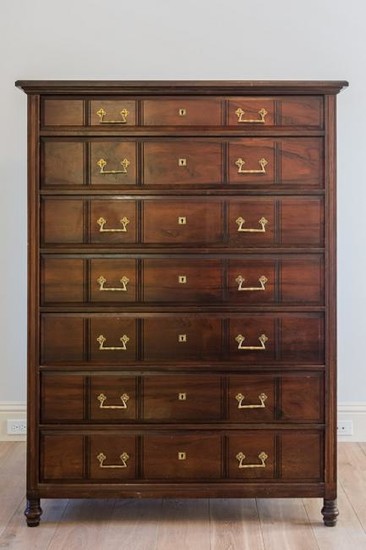 Herter Brothers Rosewood 7 Drawer Chest SIGNED