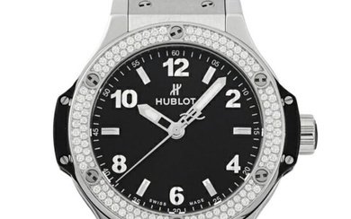 Hublot HUBLOT Big Bang Steel Diamond 361.SX.1270.RX.1104 Black Dial Watch Ladies