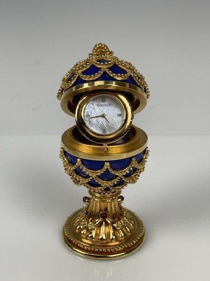 IMPERIAL FABERGE EGG CLOCK